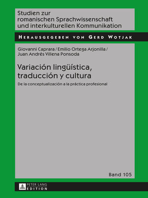 cover image of Variación lingüística, traducción y cultura